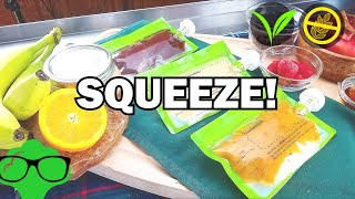 Reusable Food Pouch 🍎 DIY Applesauce Recipe with Fun Flavors! 🍏