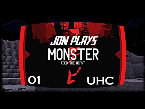 FTB Monster : UHC : E01 : Best Seed Ever. (Minecraft Feed The Beast Mods)