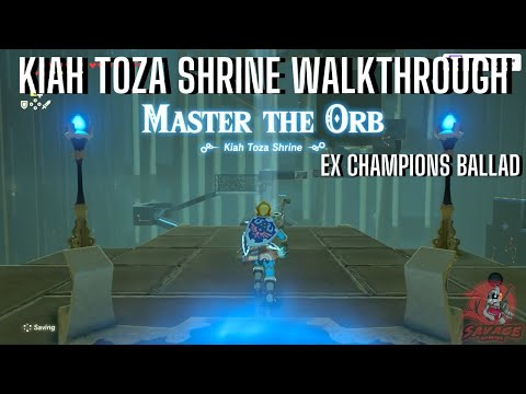 KIAH TOZA SHRINE WALKTHROUGH MASTER THE ORB EX CHAMPION REVALI'S SONG  ZELDA BOTW