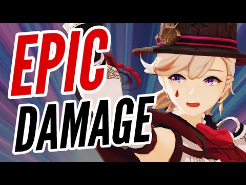 EPIC DAMAGE! C0 Lyney Build, 4★ Weapon Showcase & Best Teams (Genshin Impact)