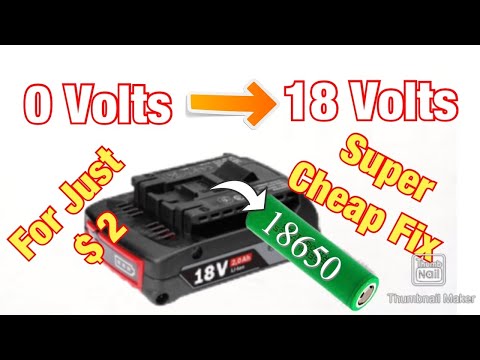 Repairing Bosch 18v battery [ on the cheap ! ]