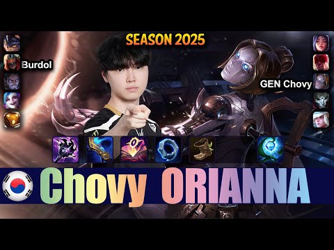 GEN Chovy ORIANNA vs SYLAS Mid - Patch 25.19 KR Ranked | lolrec