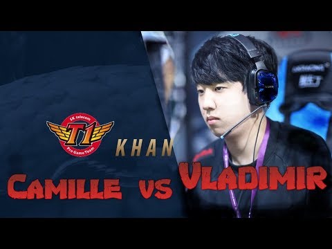 SKT Khan - Camille vs Vladimir Top - LoL Season 9 KR Ranked | League Of Legends
