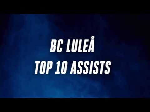 BC Luleå top 10 assists 2017/2018
