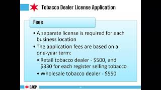 Business Licensing Series: Tobacco Retailer