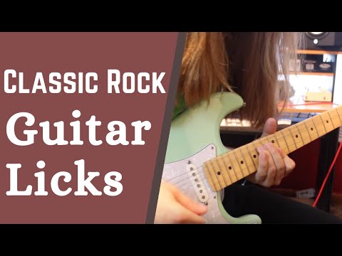 4 Must know Classic Rock Guitar Licks w/ Robert Baker - Lead Guitar Lesson