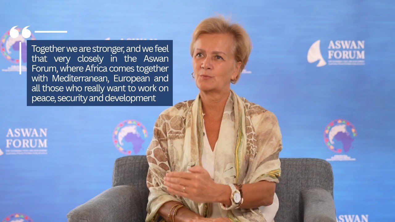 Voices from the Aswan Forum - Angelina Eichhorst, EU Ambassador to Egypt and League of Arab States.