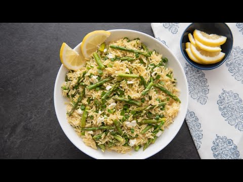 Lemon Asparagus Orzo Pasta Salad