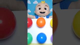 Can You Name the Colors? 🌈 Balloon Pop with JJ! 🎈 Learn Through Play! #Cocomelon #Kids #Shorts