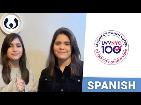 Tarya and Carys speaking Spanish | Census 2020 Language Project | League of Women Voters