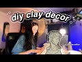 Making Air Dry Clay Decor (Coasters, Ashtray, Bowl) + CASETIFY HAUL