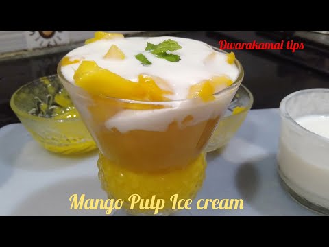 Mango Pulp Ice cream Recipe| Mango Ice cream