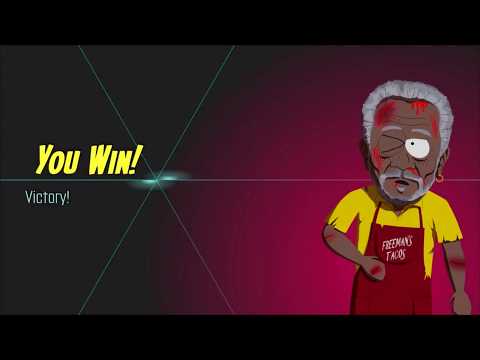 South Park the Fractured But Whole: How to Beat Morgan Freeman - (South Park Fight  Morgan Freeman)