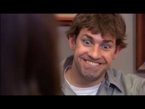 The Office "Every Jim Looks At The Camera" but in reverse....