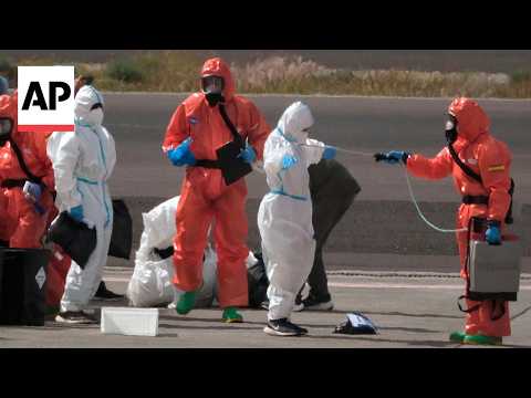 Video Thumbnail: American passengers from hantavirus-hit ship arrive in Nebraska and Georgia