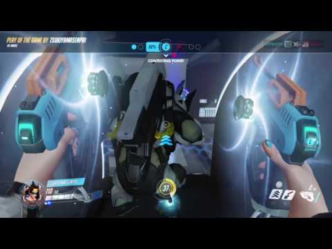 Overwatch Tracer potg with Track and Field skin lame potg