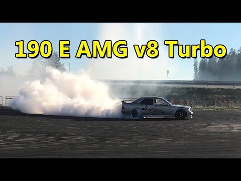 Mercedes 190E AMG V8 Turbo 800hp street test