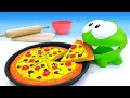 Om Nom Play-Doh Pizza - Toy videos for kids