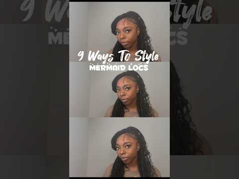 10 EASY WAYS TO STYLE MERMAID LOCS FULL VIDEO via channel #locs #locstyles  #howtostyle #AneyiaJanae