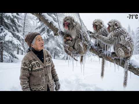 Old Woman Saves Frozen Monkey Mother And Baby At −71°C Yakutia