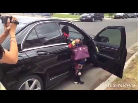 Donald Sterling's girlfriend ignores reporters