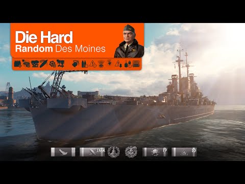 World of Warships Random Des Moines | Die Hard