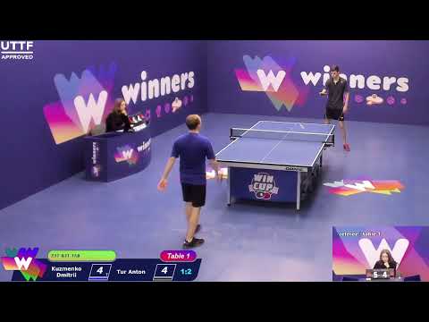 WINners CUP table 1 25.01 Kuzmenko Dmitrii - Tur Anton 16:30