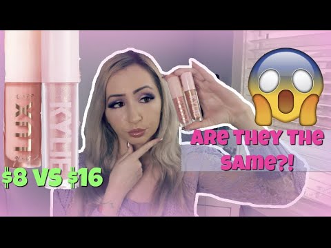 COLOURPOP LUX GLOSS VS KYLIE COSMETICS HIGH GLOSS