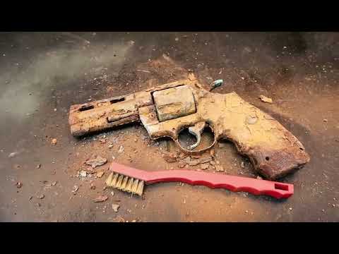 Restoration of a Rusty Colt Python .357 Magnum Gun Lighter