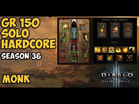 GR 150 PoJ Tempest rush monk Hardcore Solo Self Found Season 36