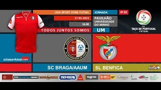 preview picture of video 'FUTSAL | SCBraga / AAUM vs SL Benfica'