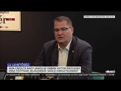 Nagy János sejtelmes választ adott az Orbán Viktor kapcsán felröppent értesülésekre - HírTV