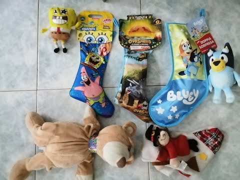 Apertura Calze della Befana 2023 Spongebob della Wal cor e Ovosauro Dolfin per Teddys Ft Le Colezion