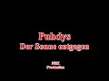 Puhdys - Der Sonne entgegen(Lyrics)