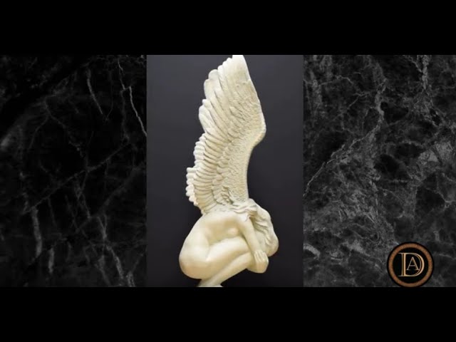 Vídeo relacionado con Figura de ángel de la guarda de 15 cm - Elegante ángel como estatuilla decorativa para interior y exterior - decoración con alas de ángel - estatua resistente a la intemperie y patrón protector
