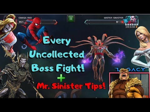 Mr. Sinister Tips! Every Uncollected Boss Fight! - Marvel Contest of Champions