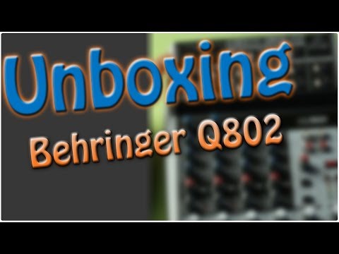 Behringer Xenyx Q802 USB Unboxing/Frist Look [by HardwareDani]