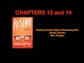 RESTART Chapters 13 & 14