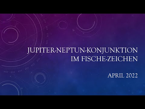 Jupiter-Neptun-Konjunktion im April 2022