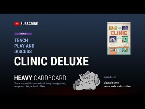 Clinic Deluxe Solo Teaching, Play-through, & Round table by Heavy Cardboard