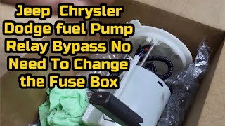 How To Bypass Fuel Pump Relay on 2008-2021 Jeep Chrysler Dodge Vehicles Without Fuse Box