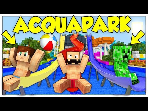 SFIDA NELL' ACQUAPARK PIÙ PERICOLOSO DI MINECRAFT ITA!