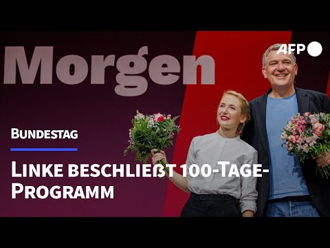 Mieten, Kitas, Vermögenssteuer - Die Linke beschließt 100-Tage-Programm | AFP