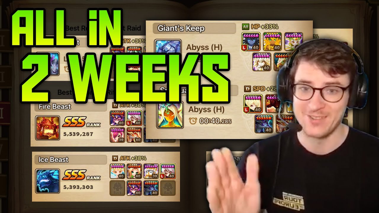 FINISHED SUMMONERS WAR IN 2 WEEKS? Full Progression Recap Ep.8 - Summoners War