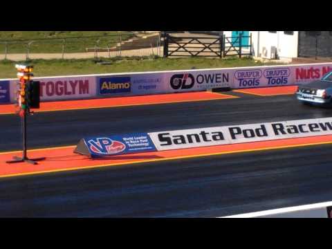 Wenny mk3 escort 9.9 santa pod 20/04/2013