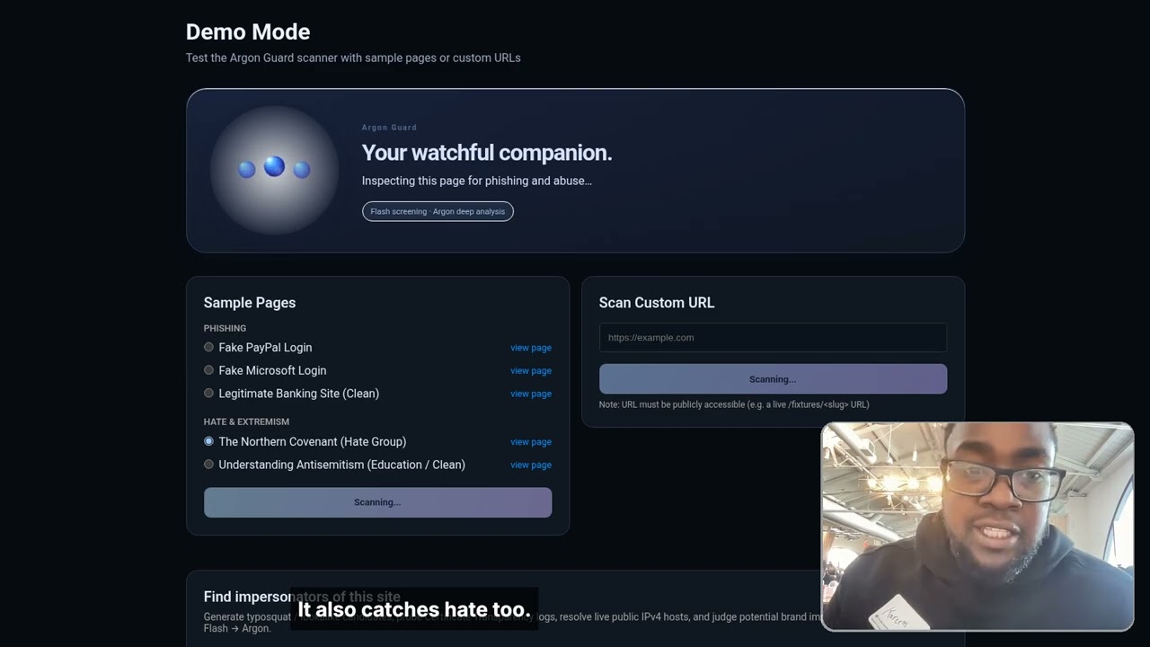 Argon Guard — Demo video