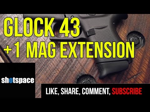 Glock 43 +1 Mag Extension Pearce