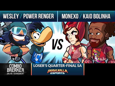 Wesley & Power Renger vs Monexo & Kaio Bolinha - Loser's Quarter-Final  Combo Breaker 2020 - 2v2 SA