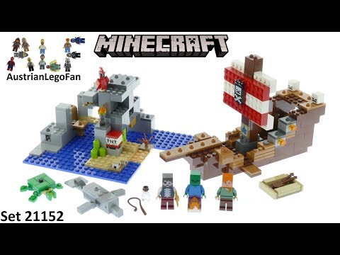 Конструктор LEGO Minecraft «Приключения на пиратском корабле» 21152 / 386 деталей