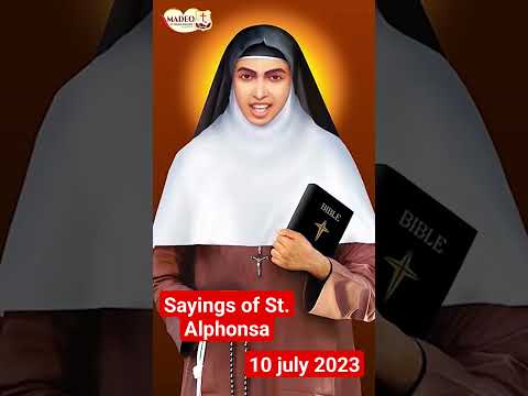 Sayings of St. Alphonsa / 10 July 2023 / Amadeo FCC #religion
